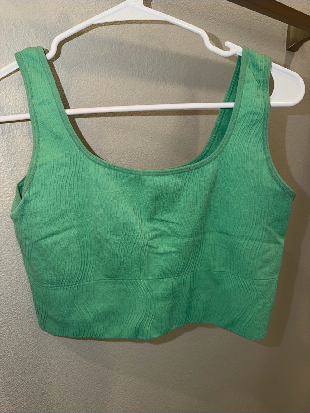 H&M Mint Green Ribbed Crop Tank